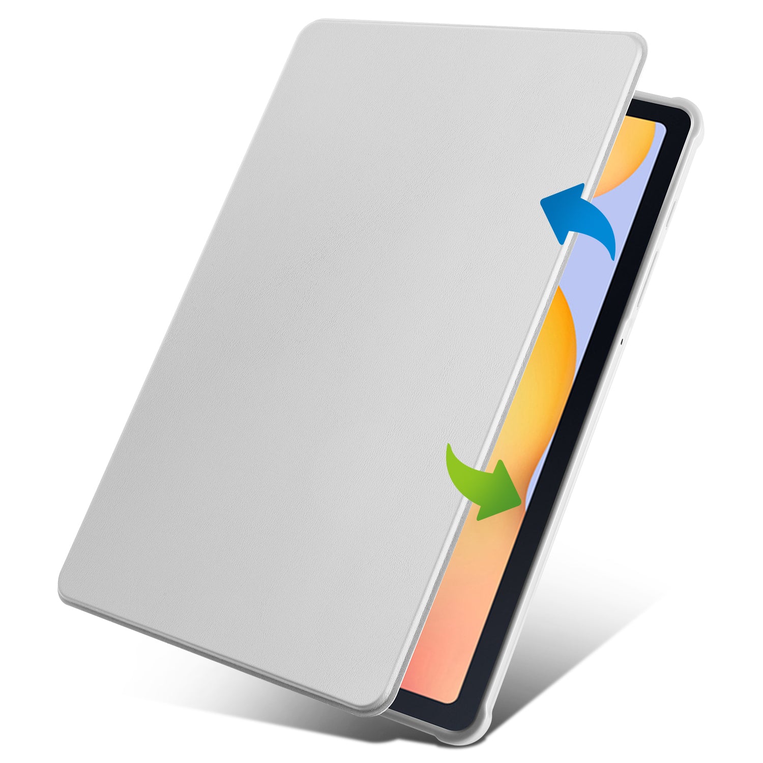 Uniqkart for Samsung Galaxy Tab S6 Lite / S6 Lite (2022) Anti-Drop Tablet Case 360-Degree Rotating Stand PU Leather Acrylic Cover - Grey Uniqkart for Samsung Galaxy Tab S6 Lite / S6 Lite (2022) Anti-Drop Tablet Case 360-Degree Rotating Stand PU Leather Acrylic Cover - Grey